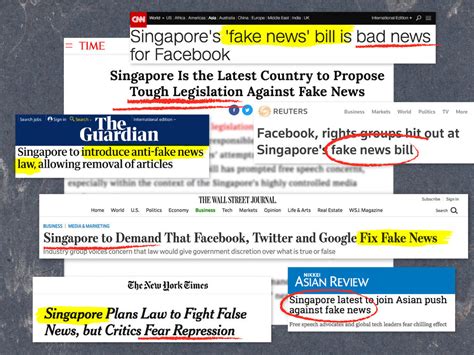 Find top singapore & news news published today at www.tnp.sg. How international news media covered Singapore's proposed laws against fake news
