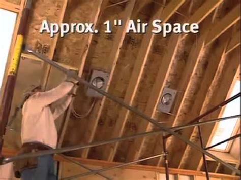 To maintain the required void above the insulation and to ensure the boards are flush with the bottom of the rafters, sidenail battens to the rafters in the appropriate position to provide a stop. The Right Way To Insulate: Attics and Cathedral Ceilings ...