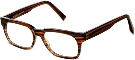 beckett eyeglasses in striped chestnut warby parker