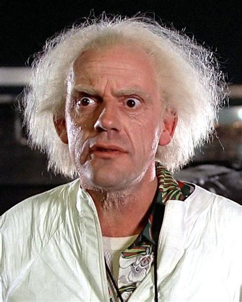 christopher lloyd as doc brown in the film etsy in 2021 back to the future emmett brown