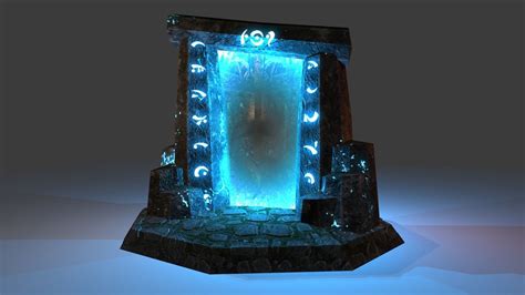 3d Model Old Portal Vr Ar Low Poly Cgtrader