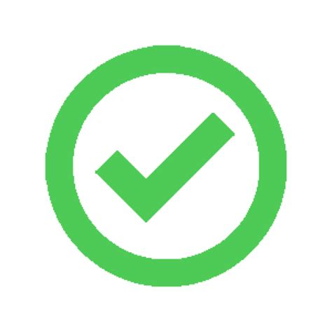 Green Check Mark Png Clipart Png All Png All