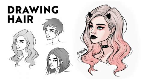 How To Draw Hair Fast And Easy For Beginners Step By Step Alicja Prints