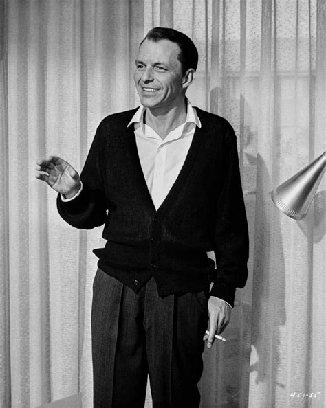 Unknown Frank Sinatra Smoking And Smiling Fine Art Print Frank