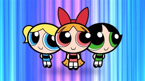 The Powerpuff Girls Blossom Bubbles And Buttercup Are Flying High In