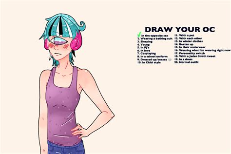 Draw Your Oc Challenge No1 By Thejanie On Deviantart