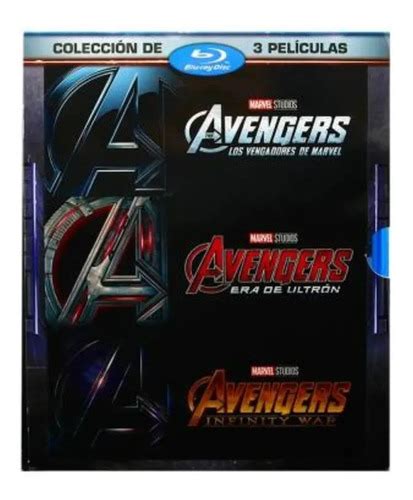 Avengers Trilogia Blu Ray Era Ultrón Infinity War Vengadores Mercado
