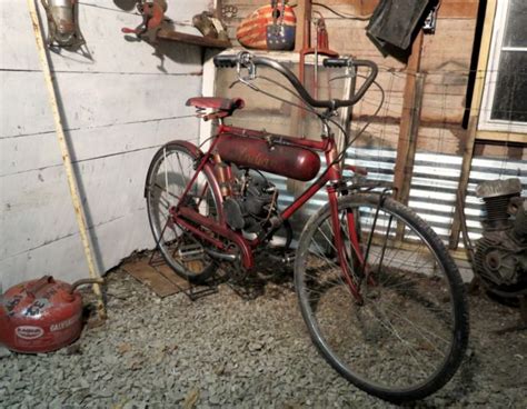 Board Track Racer Motorized Bicycle Indian Custom Pre War Replica Barn