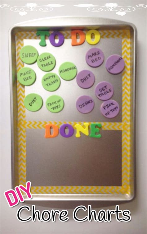 Chore Chart Ideas Diy Chore Boards And Checklists For Kids