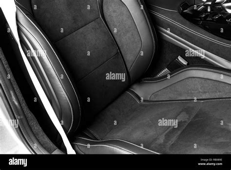 Modern Luxury Car Inside Interior Of Prestige Modern Car Comfortable