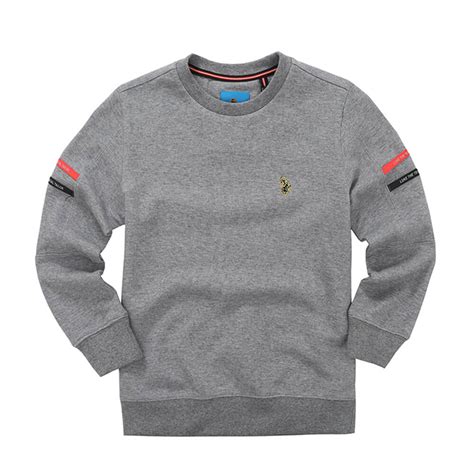 High Quality Custom Sweatshirts With Contrast Tape Detailing On Sleeves