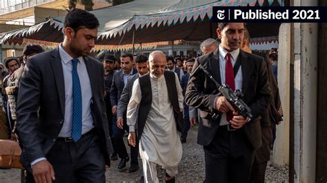 Ashraf Ghani Former Afghan President Says He Fled Nation To Save