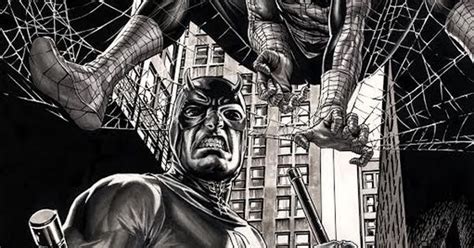 Spider Man And Daredevil By Lee Bermejo Lee Bermejo Pinterest