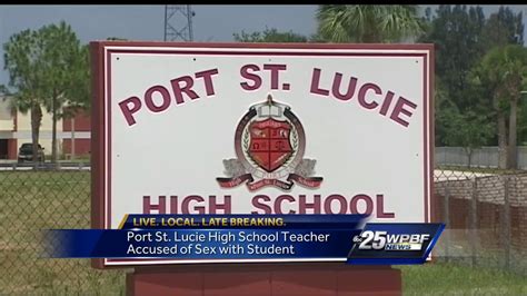 Port St Lucie High School Teacher Accused Of Sex With Student Youtube
