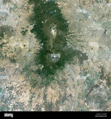 Popocatepetl Volcano Mexico True Colour Satellite Image Popocatepetl