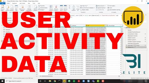 Building A Power BI Admin View Part 3 User Activity Data YouTube