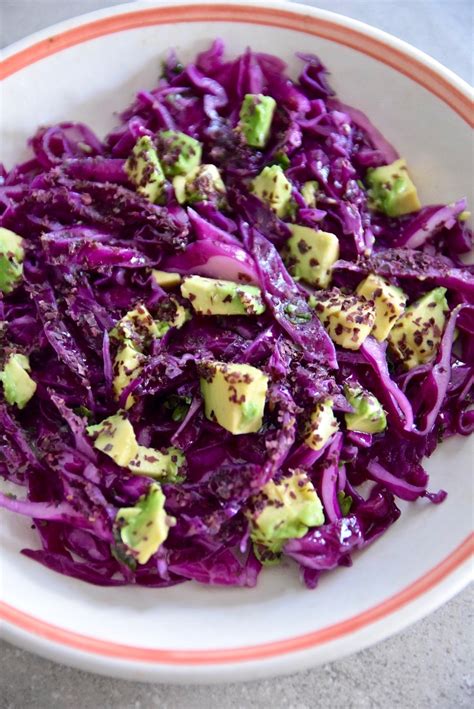 Easy Red Cabbage Salad Paleo Whole30 Vegan — Tasting Page