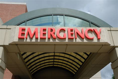 Emergency Sign At Hospital Free Stock Photo Public Domain Pictures