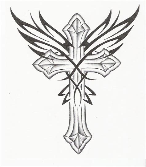 See more ideas about cross drawing, cross art, cross tattoo. Drawings Of Crosses With Wings | Free download on ClipArtMag