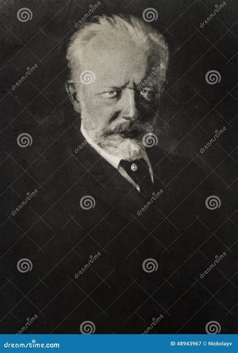 Portrait Of Russian Composer Pyotr Ilyich Tchaikovsky Editorial