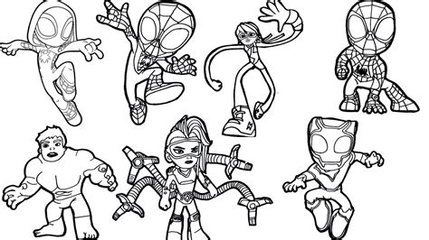 Dibujos De Spidey Y Sus Sorprendentes Amigos Para Colorear Spiderman