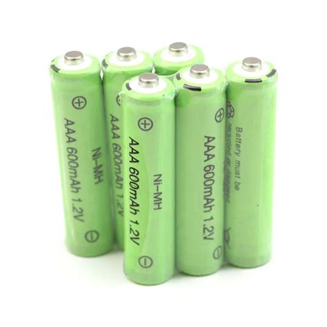 6pcs Nimh Aaa Rechargeable Battery Aaa Ni Mh 12v Rechargeable Cell