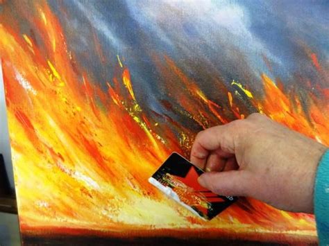 Twitter Art Painting Fire Painting Painting Tutorial