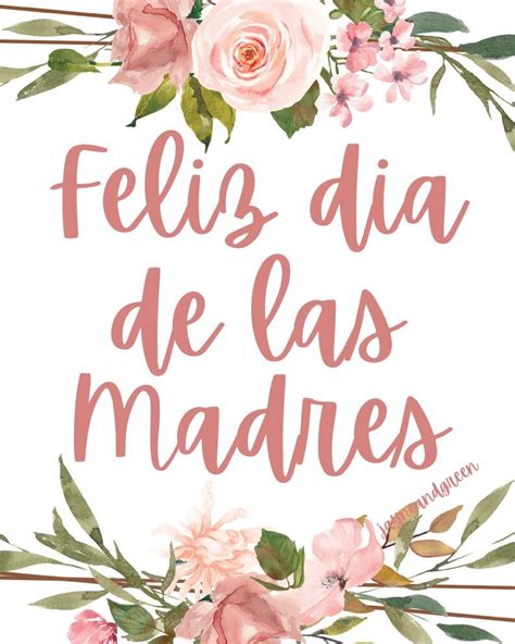 Feliz Dia De Las Madres Printable Card Happy Mother S Day Etsy Happy Fathers Day Greetings