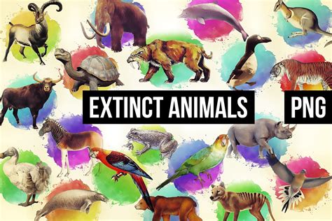 18 Extinct Animals Illustration Images 316507 Illustrations