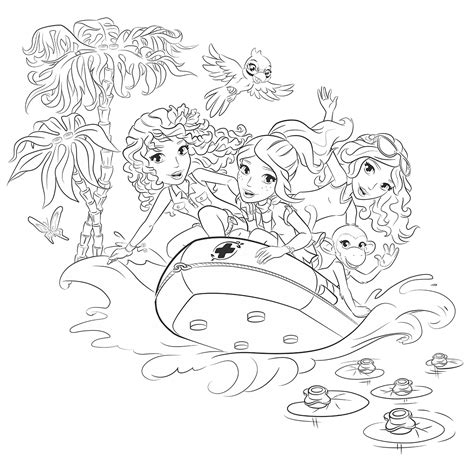 Ole kirk kristiansen founded the lego group in 1932. Lego Friends Coloring Pages - Best Coloring Pages For Kids