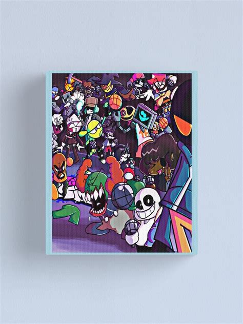 Fnf Best Characters Friday Night Funkin Canvas Print By Turcottessd