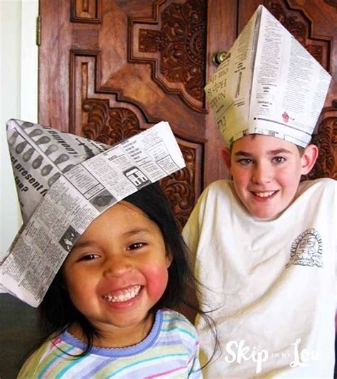 How To Make A Paper Hat Perfect For Parties Newspaper Hat Crazy Hat