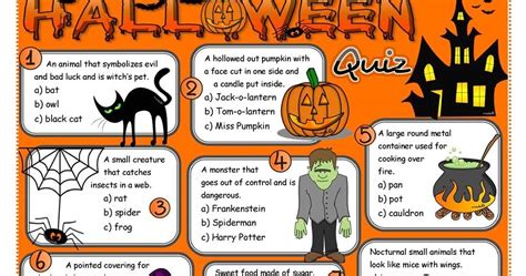 English Honori Garcia Halloween Quiz With Answers