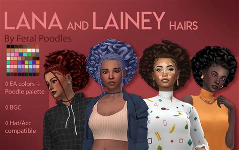 Sims 4 Lana And Lainey Hairs Ts4 Maxis Match Cc Micat Game