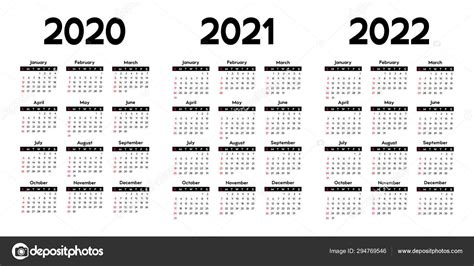 4 Year Calendar 2020 To 2023 Printable Free Letter Templates