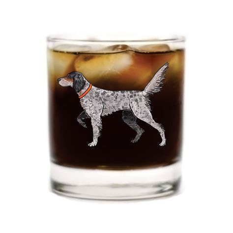 English Setter Whiskey Tumbler Lowball Glass Bird Dog Of The Day