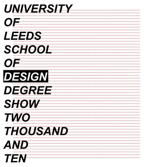 Degree Show Poster Design By Kirstybennettdesigns Exhibition Poster