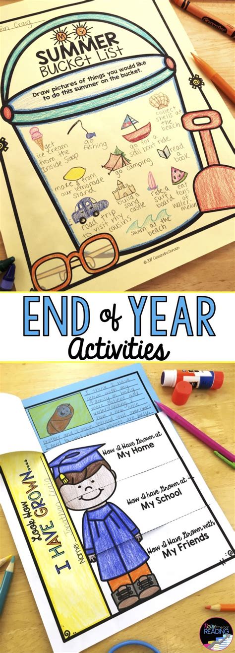Tons Of End Of The Year Activities Includes Summer Bucket List End Of