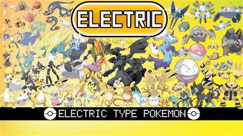All Electric Type Pokémon Youtube