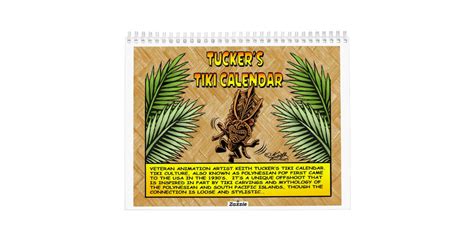 Tuckers Tiki Calendar Zazzle