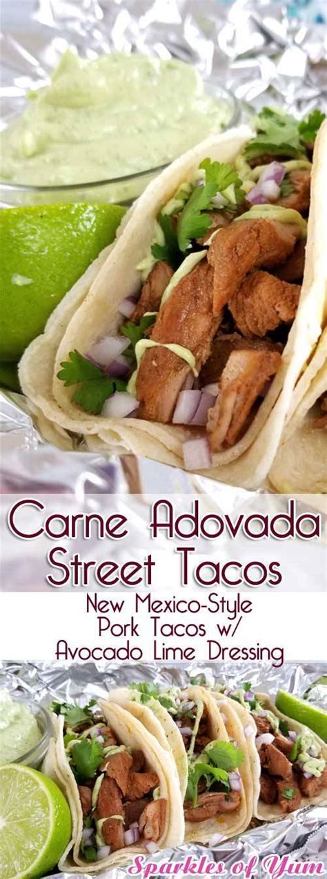 Carne Adovada Street Tacos New Mexico Style Pork Tacos