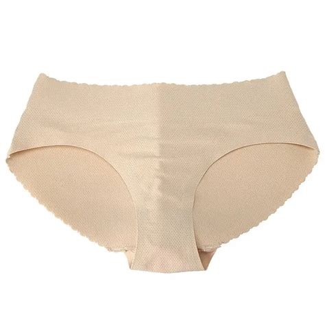 Mozhini Sexy Padded Panty Seamless Bottom Panty Buttocks Push Up Lingerie Women Underwear Butt