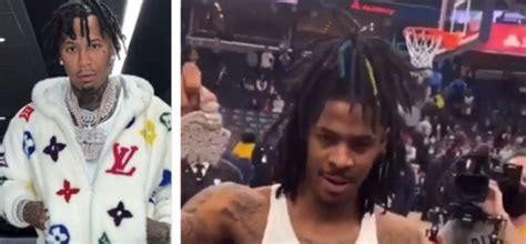 Ja Morant Gets Iced Out By Moneybagg Yo Even Though The Grizzlies Lost