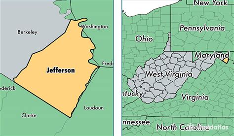Map Of Jefferson County Wv Cities And Towns Map