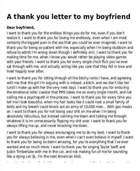 A Letter To My Boyfriend That Will Make Him Cry