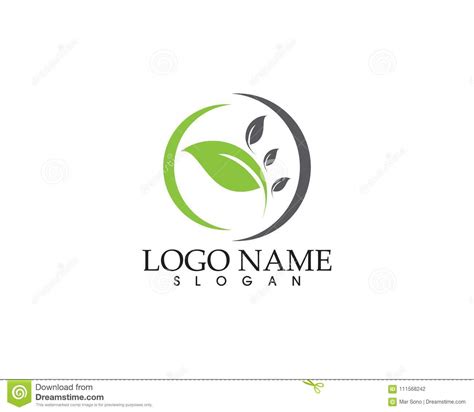 Logos Of Green Leaf Ecology Nature Element Vector Icon Stock Vector