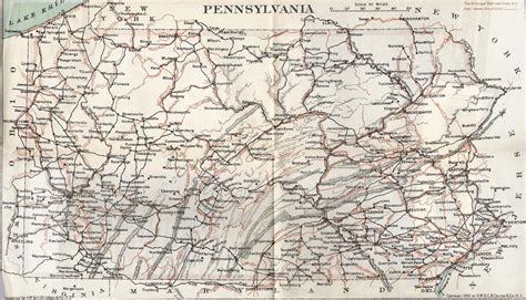 Pennsylvania In Old Road Atlases 1890 1910