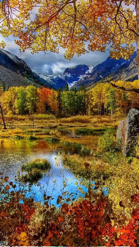 Wallpaper For Apple Iphone Autumn Scenery Scenery Nature Pictures