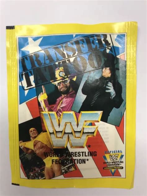 Rare Wwf Wrestling Transfer Tattoos Hasbro Figure Era Undertaker