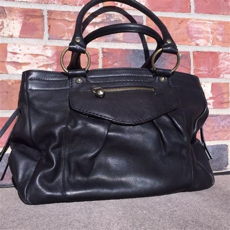 Ellen Tracy Bags Gorgeous Leather Ellen Tracy Handbag Color Black Size 12 Inches Wide By